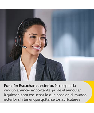 JABRA 100-98510001-99 JABRA PC-HS EVOLVE, On-ear Headsett Bluetooth Schwarz