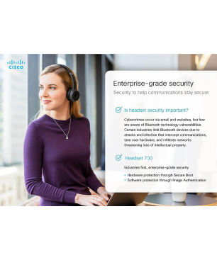 CISCO Cuffie serie 730, Over-ear Bluetooth kopfhörer Bluetooth Schwarz