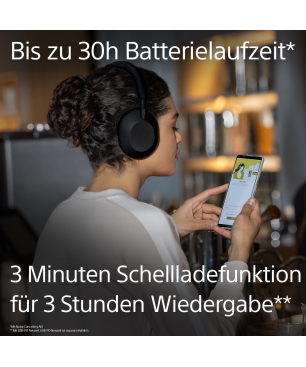 SONY WH-1000XM5, Noise Cancelling, Over-ear Kopfhörer Bluetooth Black
