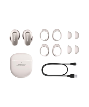 BOSE QuietComfort Ultra Earbuds Noise Cancelling, In-ear Kopfhörer Bluetooth Weiß