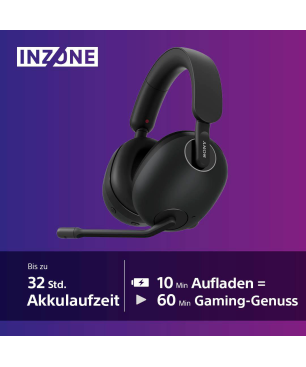 SONY WH-G900N INZONE H9, Over-ear Gaming Headset Bluetooth Schwarz