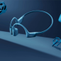 SHOKZ OpenRun Pro, Open-ear Kopfhörer Bluetooth Blau