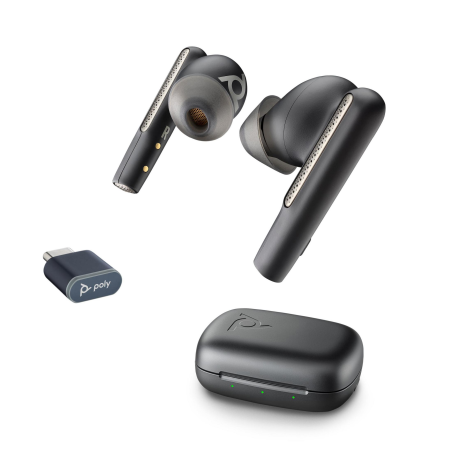 POLY 2-221958-099 VOYAGER FREE 60 UC BASIC CHARGE, In-ear Kopfhörer Bluetooth Schwarz