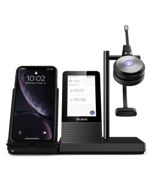 YEALINK WH66 Mono Teams, On-ear Mono-Headset Bluetooth Schwarz