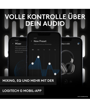 ASTRO GAMING A30 Lightspeed The Mandalorian Edition für PS5, Over-ear Kabelloses Gaming Headset Bluetooth Schwarz