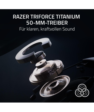 RAZER BlackShark V2 Pro 2023, Over-ear Gaming Headset Bluetooth Weiß