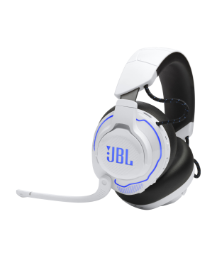 JBL Quantum 910 PWL, Over-ear Gaming Headset Bluetooth Weiß/Blau