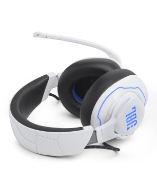 JBL Quantum 910 PWL, Over-ear Gaming Headset Bluetooth Weiß/Blau