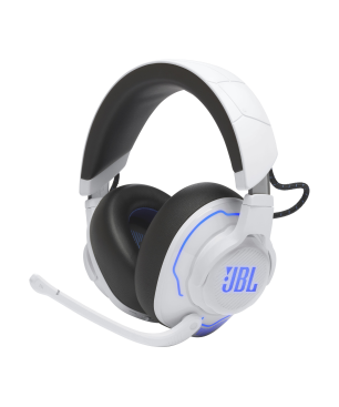 JBL Quantum 910 PWL, Over-ear Gaming Headset Bluetooth Weiß/Blau