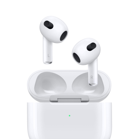 APPLE AirPods (3. Generation mit MagSafe Ladecase), In-ear Kopfhörer Bluetooth Weiß