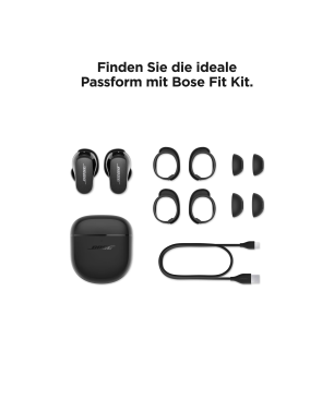 BOSE QuietComfort Earbuds II True Wireless, In-ear Kopfhörer Bluetooth Schwarz