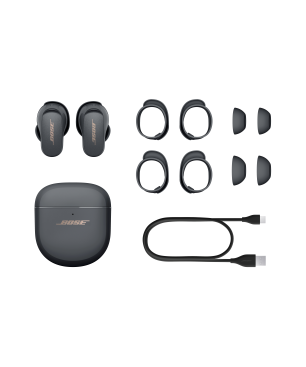 BOSE QuietComfort Earbuds II True Wireless, In-ear Kopfhörer Bluetooth Eclipse Grey