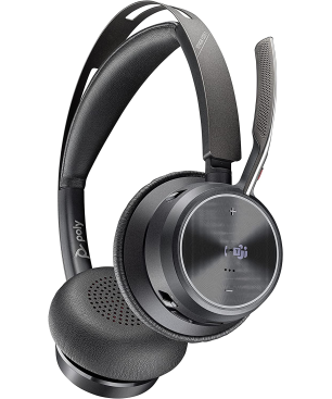 POLY Voyager Focus UC B825-M, Over-ear Headset Bluetooth Schwarz