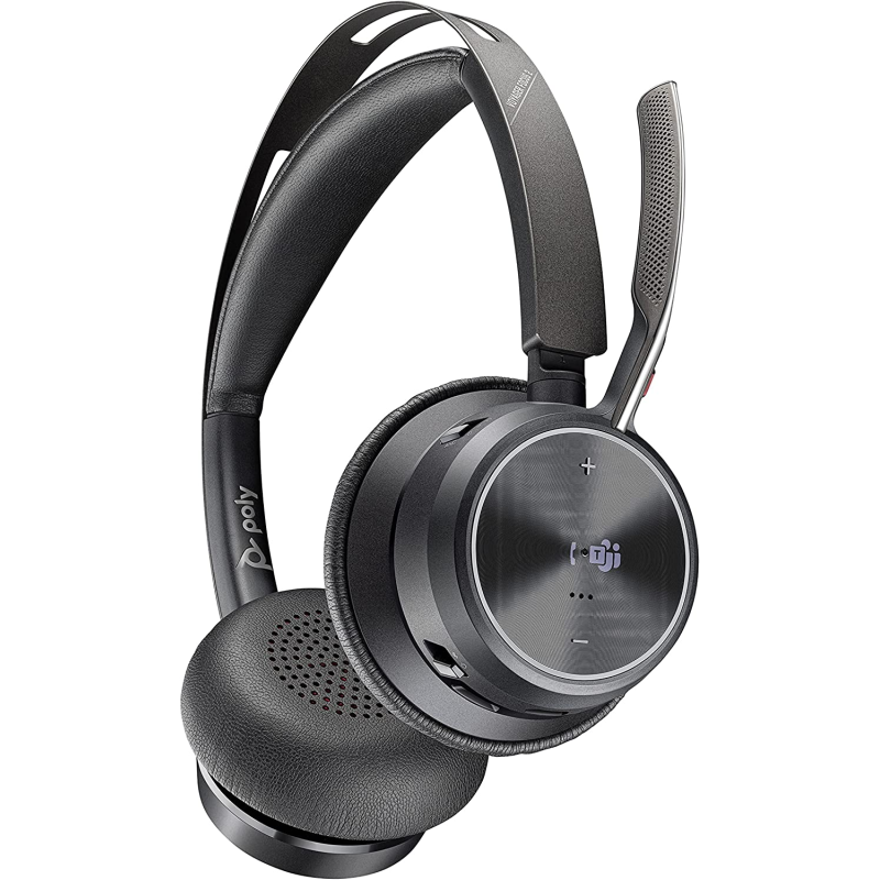 POLY Voyager Focus UC B825-M, Over-ear Headset Bluetooth Schwarz