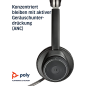 POLY Voyager Focus UC B825-M, Over-ear Headset Bluetooth Schwarz