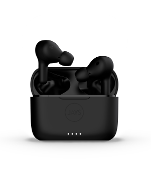 JAYS t-seven Active Noise Cancelling (ANC) True Wireless Bluetooth Kopfhörer bis zu 20h Akkulaufzeit, In-ear Bluetooth Kopfhör