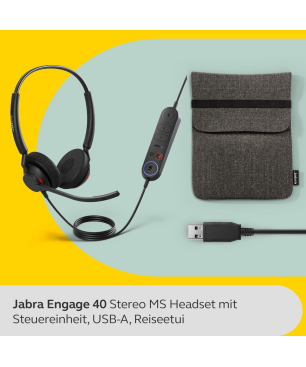 JABRA Coinvolgi 40, On-ear kopfhörer Bluetooth Schwarz