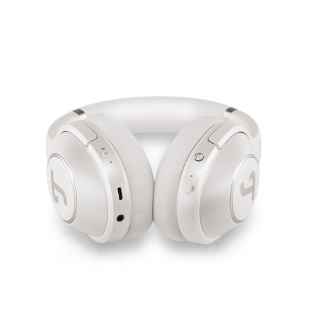 TEUFEL REAL BLUE NC, Over-ear Kopfhörer Bluetooth Pearl White
