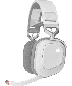 CORSAIR HS 80 RGB WIRELESS WHITE, On-ear Gaming-Headset Bluetooth Weiß