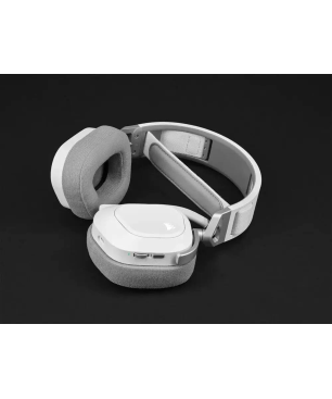 CORSAIR HS 80 RGB WIRELESS WHITE, On-ear Gaming-Headset Bluetooth Weiß