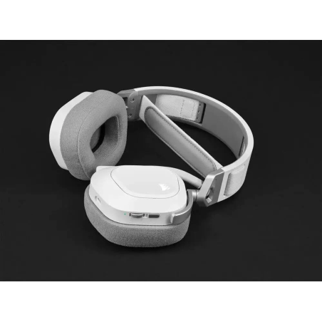 CORSAIR HS 80 RGB WIRELESS WHITE, On-ear Gaming-Headset Bluetooth Weiß