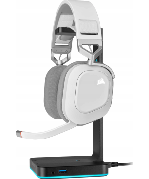 CORSAIR HS 80 RGB WIRELESS WHITE, On-ear Gaming-Headset Bluetooth Weiß