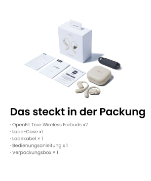 SHOKZ OpenFit, In-ear Kopfhörer Bluetooth Beige