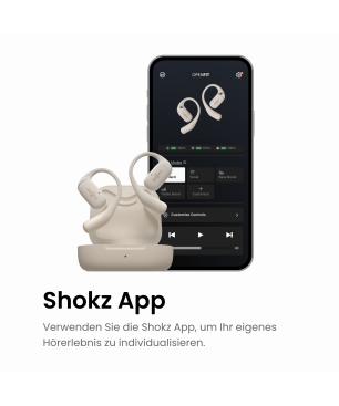 SHOKZ OpenFit, In-ear Kopfhörer Bluetooth Beige