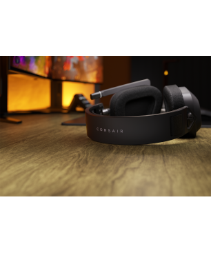 CORSAIR HS80 Max, Over-ear Gaming Headset Bluetooth Stahlgrau
