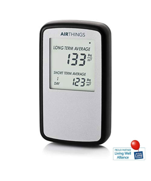 AIRTHINGS Home Digital Radon Detector / Messgerät Luftqualitätsmonitor
