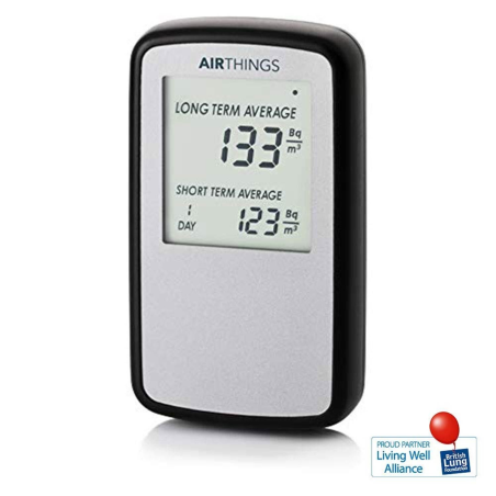 AIRTHINGS Home Digital Radon Detector / Messgerät Luftqualitätsmonitor