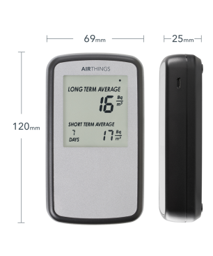 AIRTHINGS Home Digital Radon Detector / Messgerät Luftqualitätsmonitor