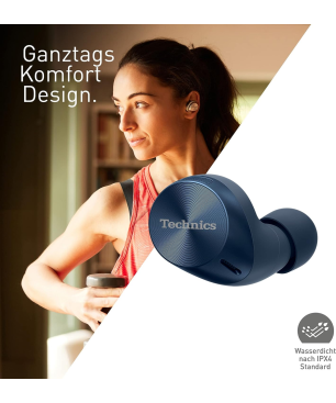 TECHNICS EAH-AZ60M2EA, In-ear Kopfhörer Bluetooth Blau