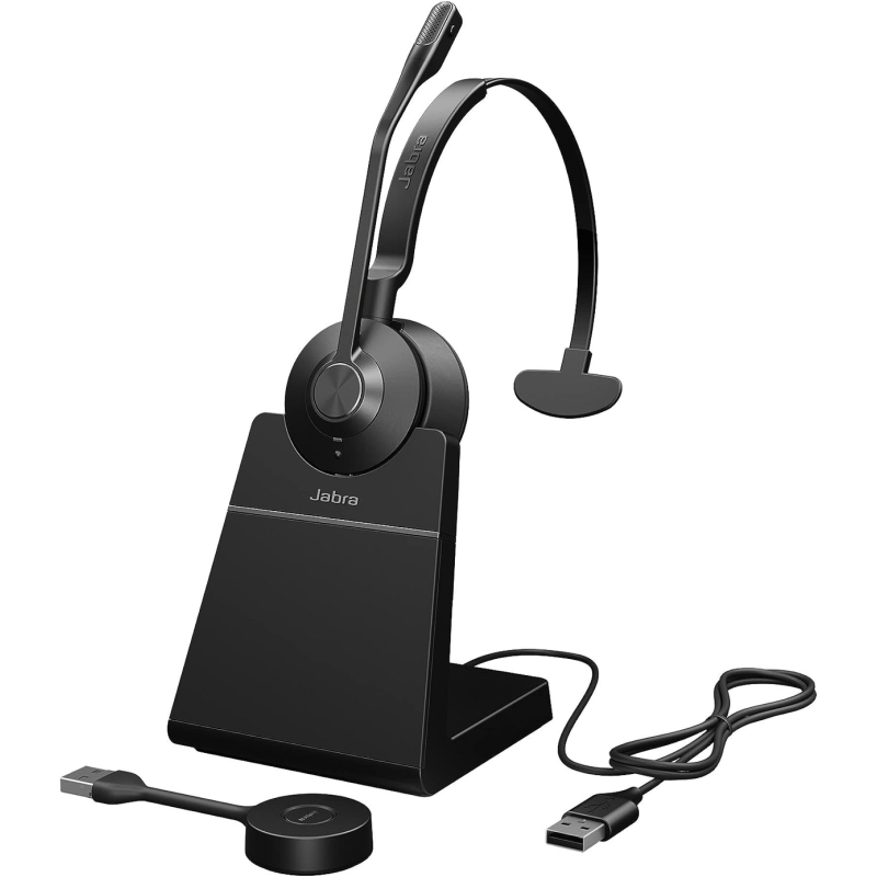 JABRA Engage 55, On-ear Kopfhörer Bluetooth Schwarz, Signalübertragung: kabellos