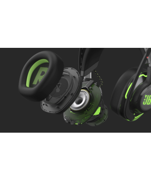 JBL Quantum 910 XWL, Over-ear Gaming Headset Bluetooth Schwarz/Grün