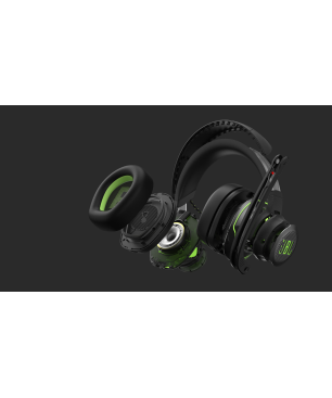 JBL Quantum 910 XWL, Over-ear Gaming Headset Bluetooth Schwarz/Grün