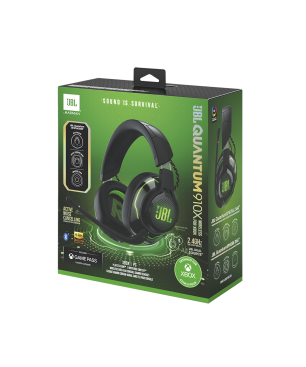 JBL Quantum 910 XWL, Over-ear Gaming Headset Bluetooth Schwarz/Grün