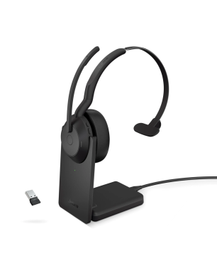 GN AUDIO Jabra Evolve2 55, On-ear Bluetooth kopfhörer Bluetooth Schwarz