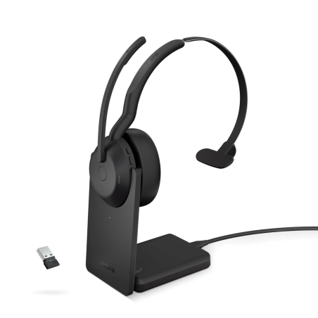GN AUDIO Jabra Evolve2 55, On-ear Bluetooth kopfhörer Bluetooth Schwarz