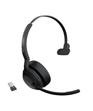 GN AUDIO Evolve2 55 MS, On-ear Bluetooth kopfhörer Bluetooth Schwarz