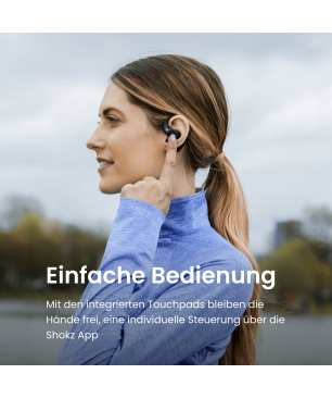 SHOKZ OpenFit, In-ear Kopfhörer Bluetooth Schwarz