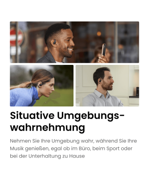 SHOKZ OpenFit, In-ear Kopfhörer Bluetooth Schwarz