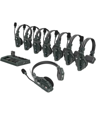 HOLLYLAND Solidcom C1 - 8S Full Duplex Wireless Intercom System, Over-ear Mono-Headset Schwarz
