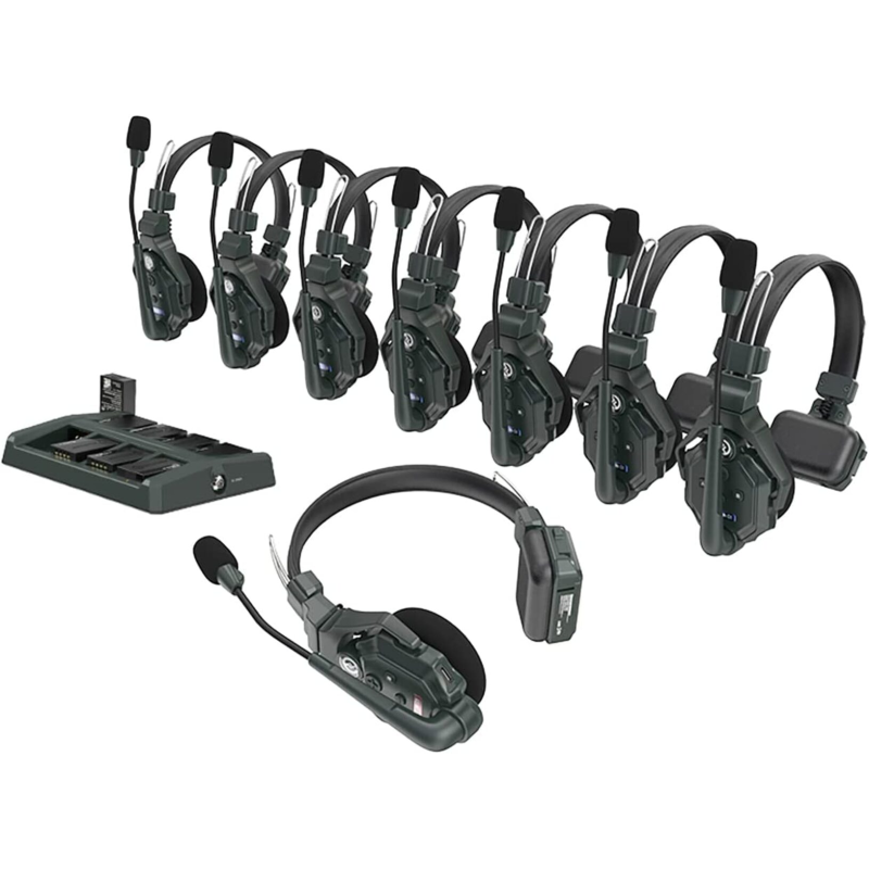 HOLLYLAND Solidcom C1 - 8S Full Duplex Wireless Intercom System, Over-ear Mono-Headset Schwarz