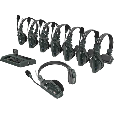 HOLLYLAND Solidcom C1 - 8S Full Duplex Wireless Intercom System, Over-ear Mono-Headset Schwarz