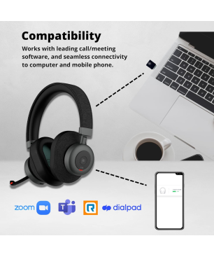 OROSOUND Tilde Pro, Over-ear kopfhörer Bluetooth Schwarz