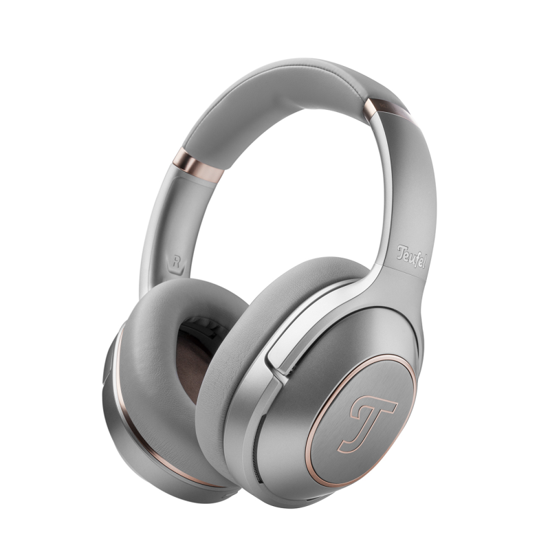TEUFEL REAL BLUE PRO, Over-ear Kopfhörer Bluetooth Titanium Grey