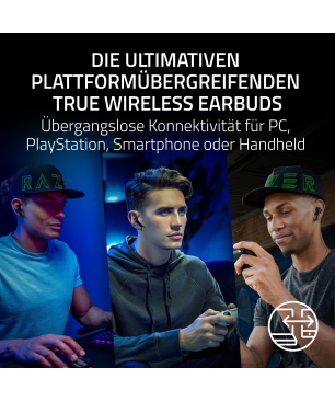 RAZER Hammerhead Pro HyperSpeed True Wireless, In-ear Kopfhörer Bluetooth Schwarz