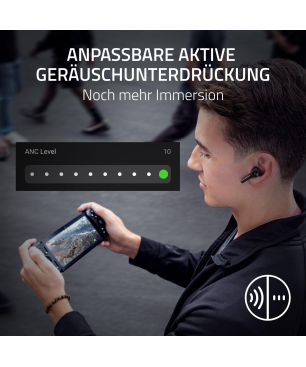 RAZER Hammerhead Pro HyperSpeed True Wireless, In-ear Kopfhörer Bluetooth Schwarz