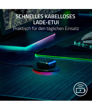 RAZER Hammerhead Pro HyperSpeed True Wireless, In-ear Kopfhörer Bluetooth Schwarz